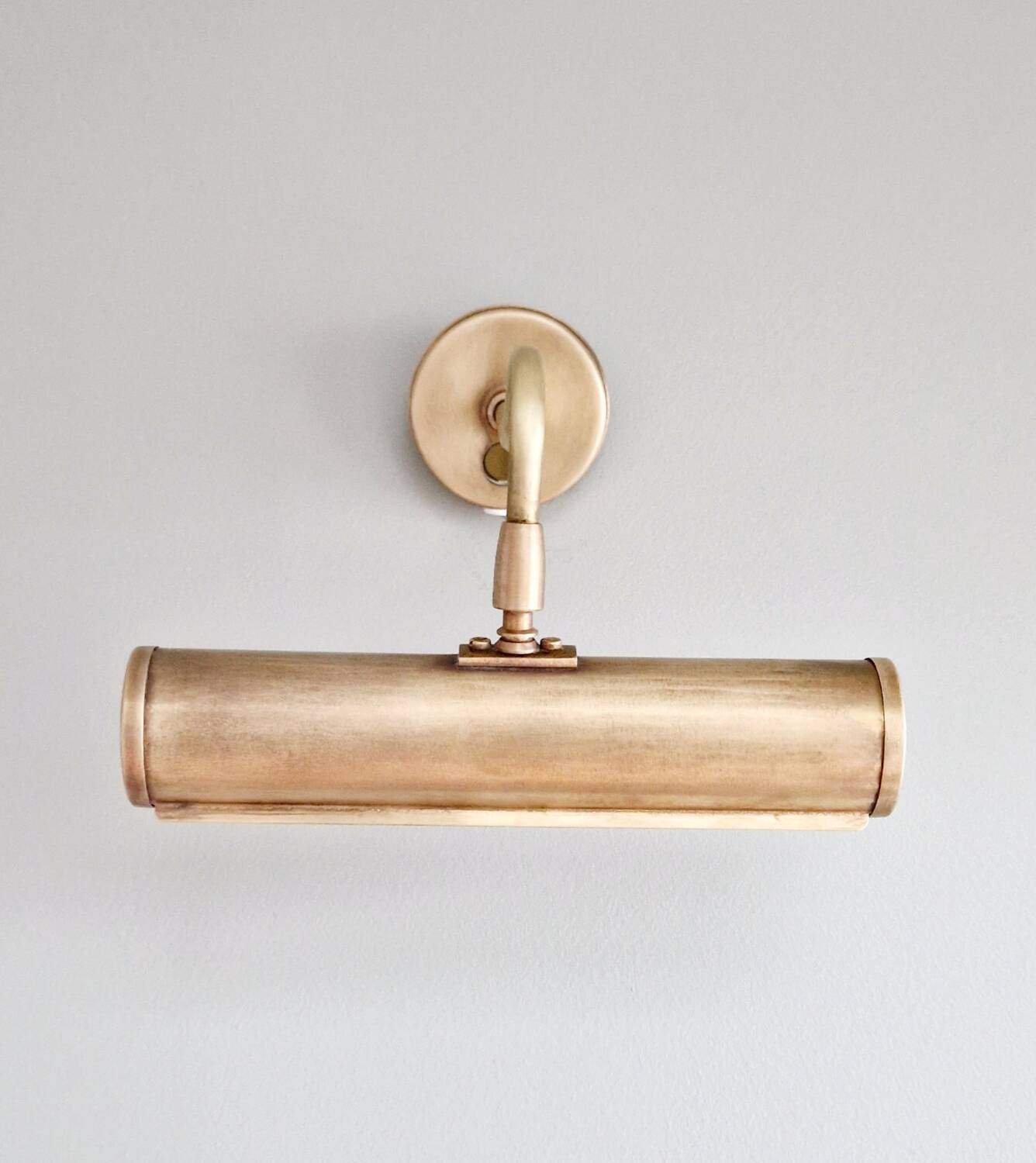 Vintage 80s brass picture light Ikea