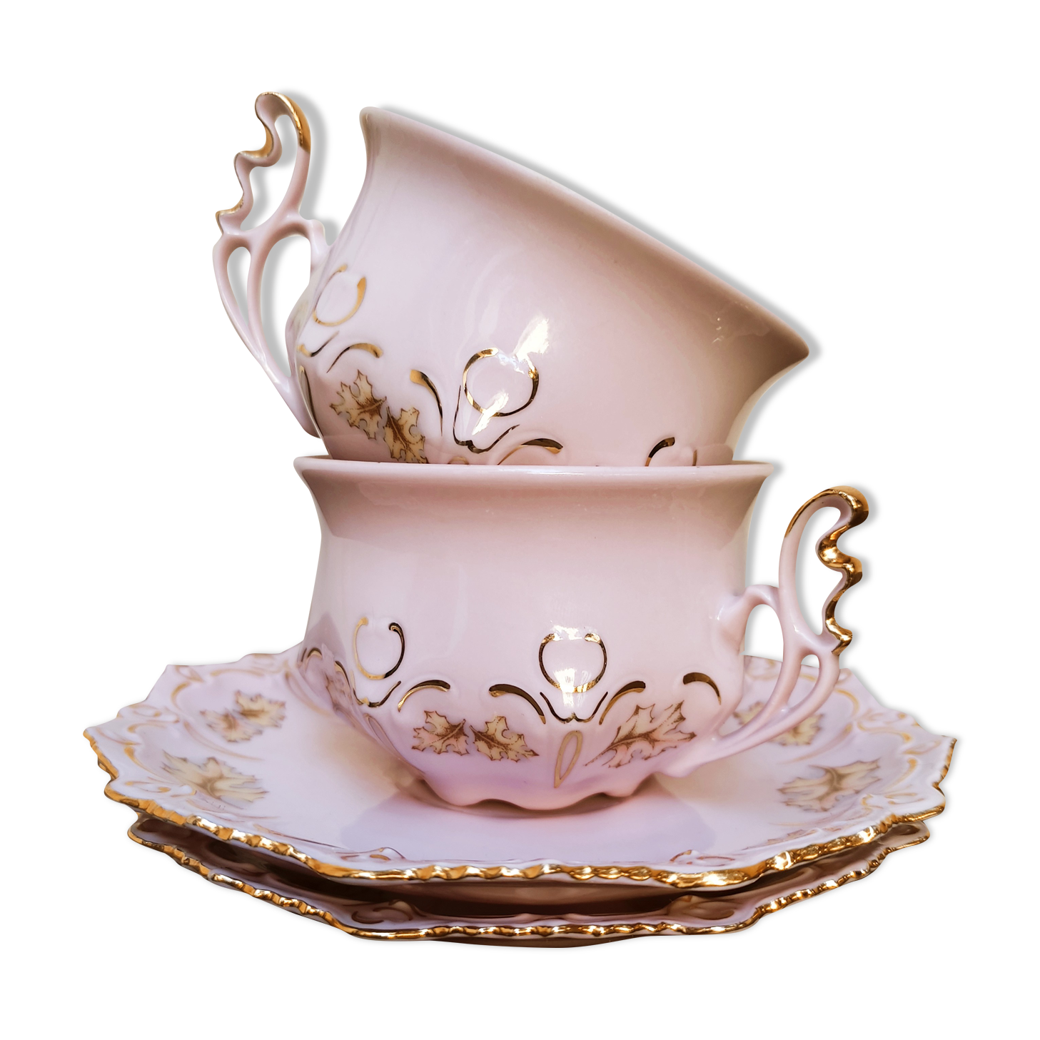 Duo de tasses H & C en porcelaine tchèque