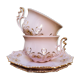 Duo de tasses H & C en porcelaine tchèque