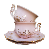 Duo de tasses H & C en porcelaine tchèque