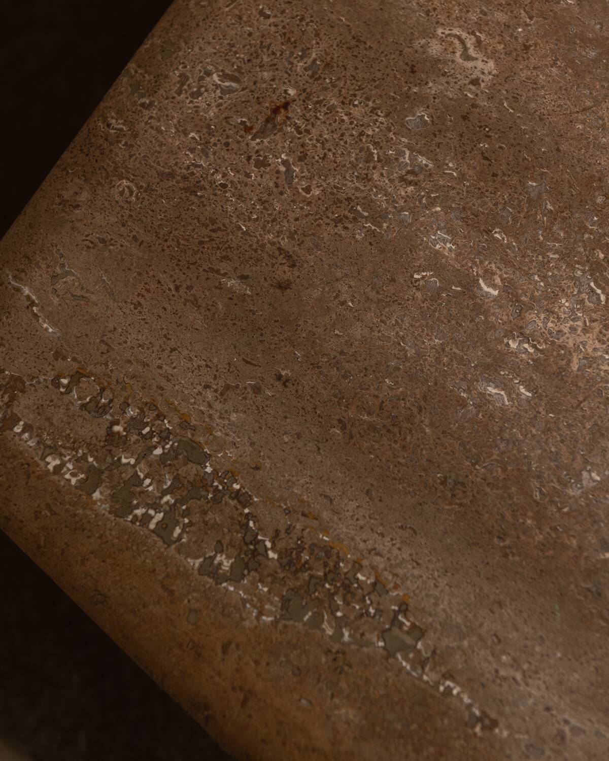 Vintage travertine coffee table · Italian style, 1970s