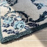 Bohemian pure wool blue rug 125x78cm