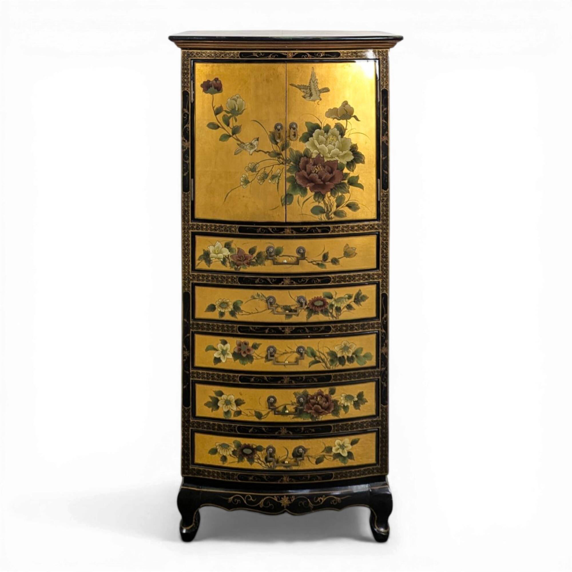 Cabinet doré laqué chinois