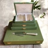 Importante ménagère Christofle Marly métal argenté 74 pièces coffret TBE
