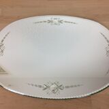 Mirror bevelled glass flowers 48x34 cm