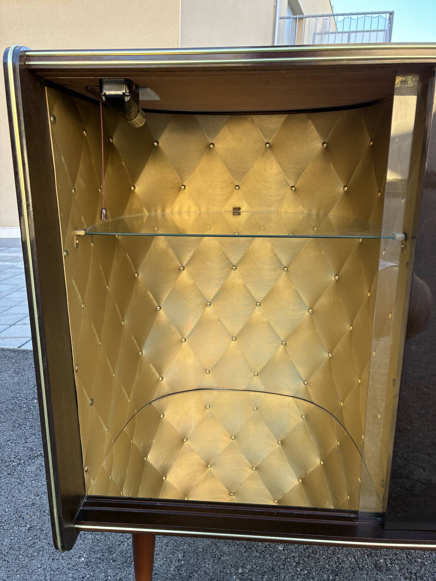 Vintage 60s TV console bar