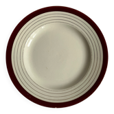 Round plate Sarreguemines