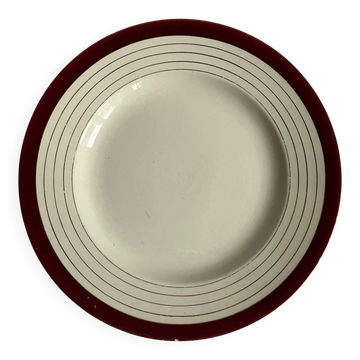 Round plate Sarreguemines