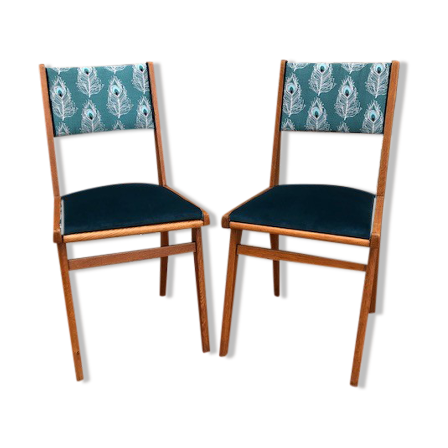 Paire de chaises années 50