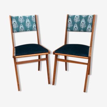 Paire de chaises années 50