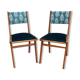 Paire de chaises années 50