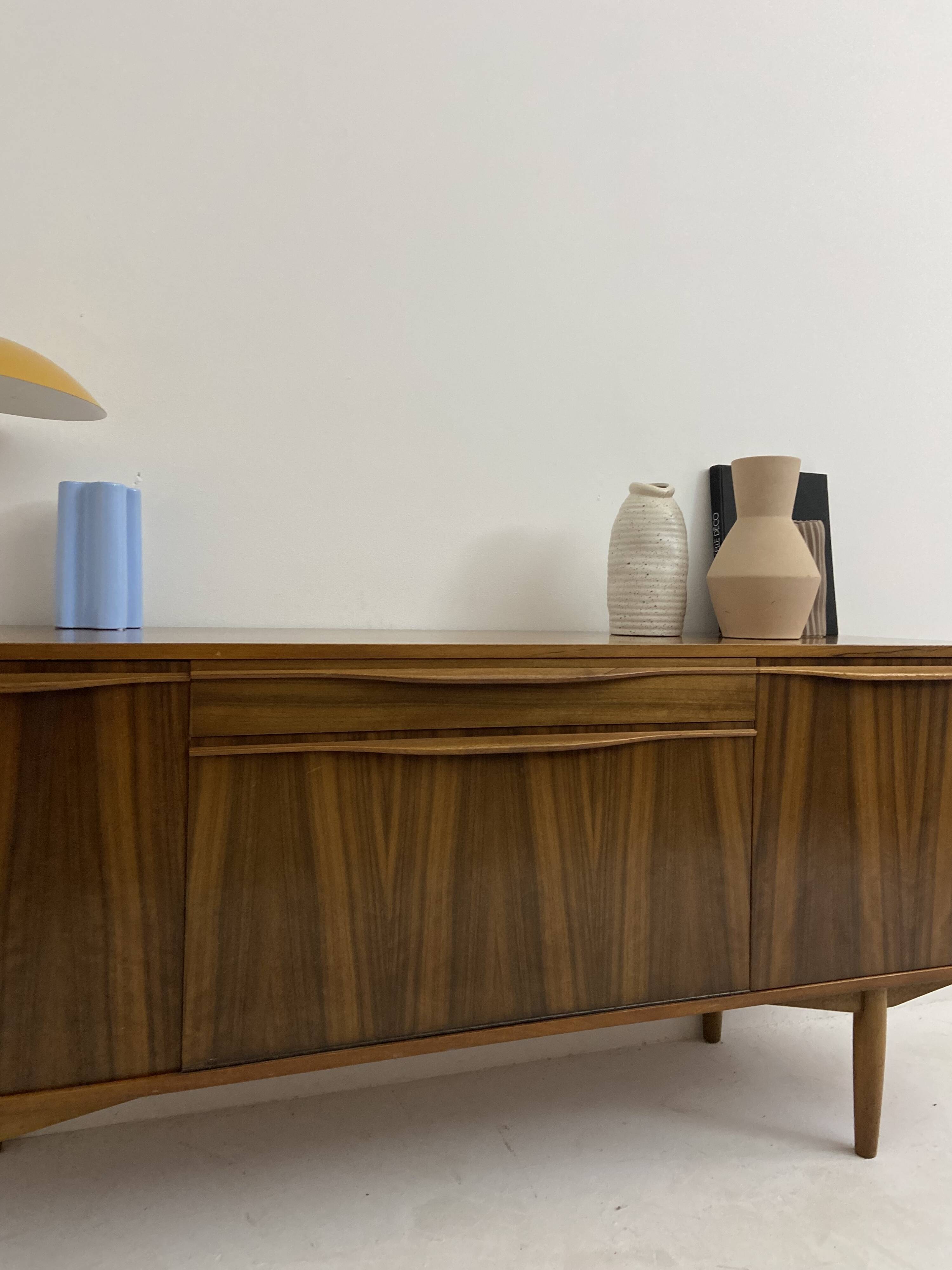 vintage walnut sideboard