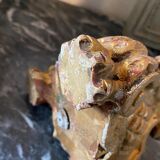 Picnic candle in old gilded wood