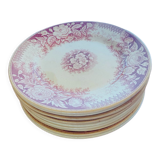 Service 10 assiettes à dessert Sarreguemines