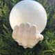 rare handmade ceramic and glass wall light