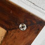 Set of 2 identical vintage wooden mirrors in Ib style
