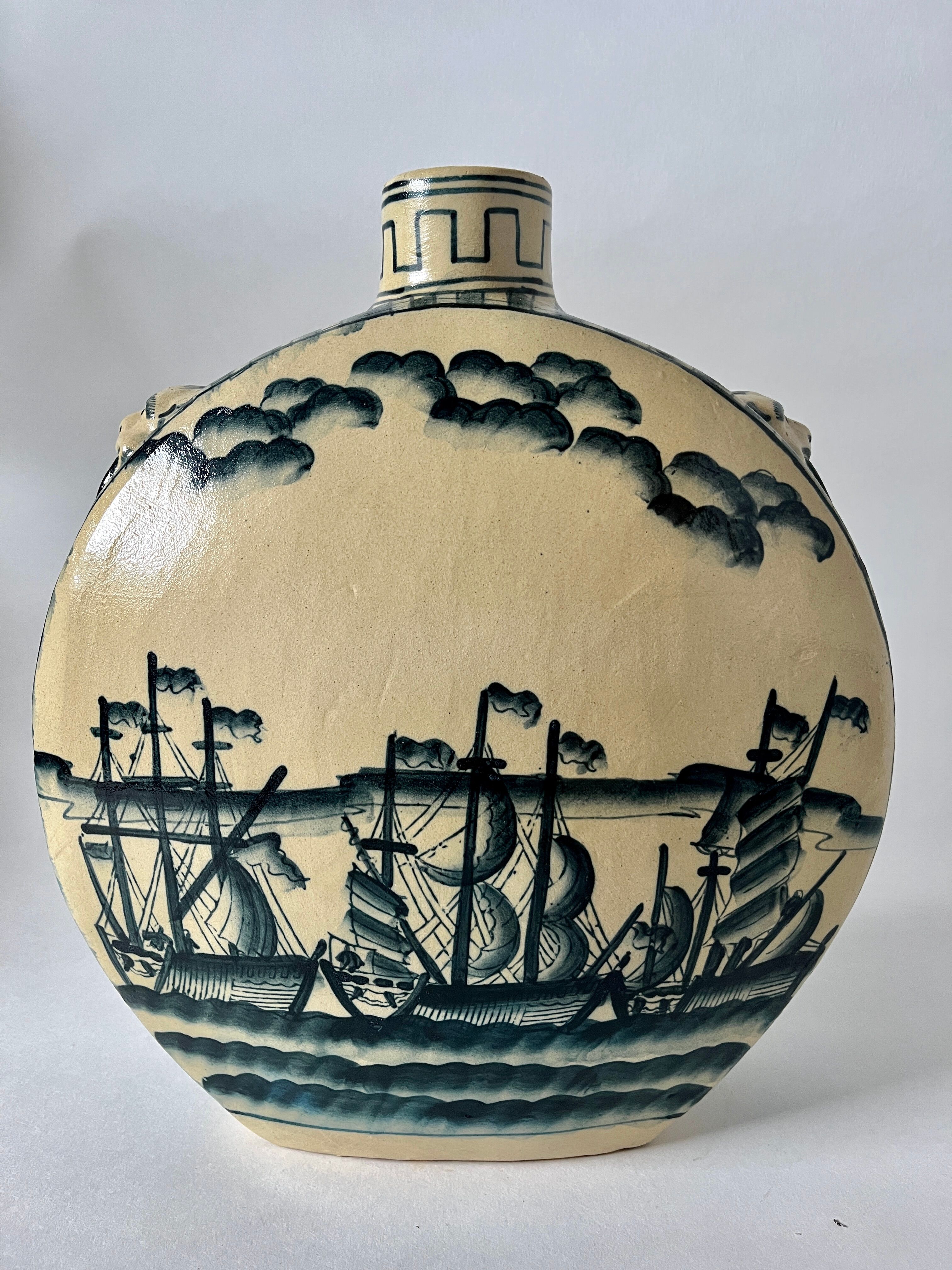 Large gourd vase Chinese style XXth