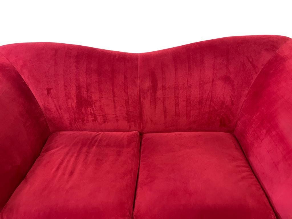 Vintage pink and red sofa