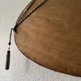 Silver oval Art Deco mirror