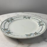 Assiette plate St Amand Corbeille de fleurs