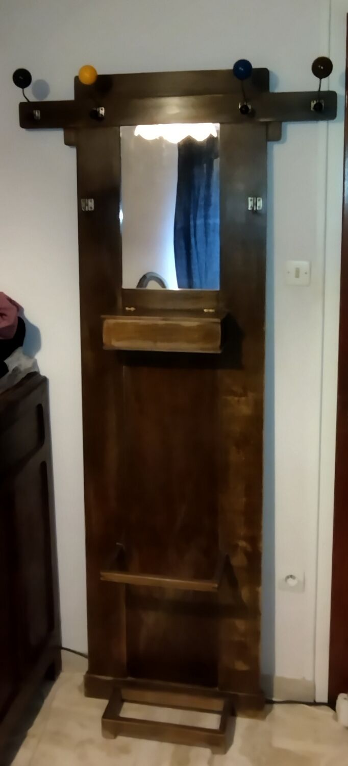 Old cloakroom coat rack