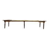 Louis Philippe oak table with 5 extensions