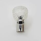 Vintage space age 60s wall light in chrome metal