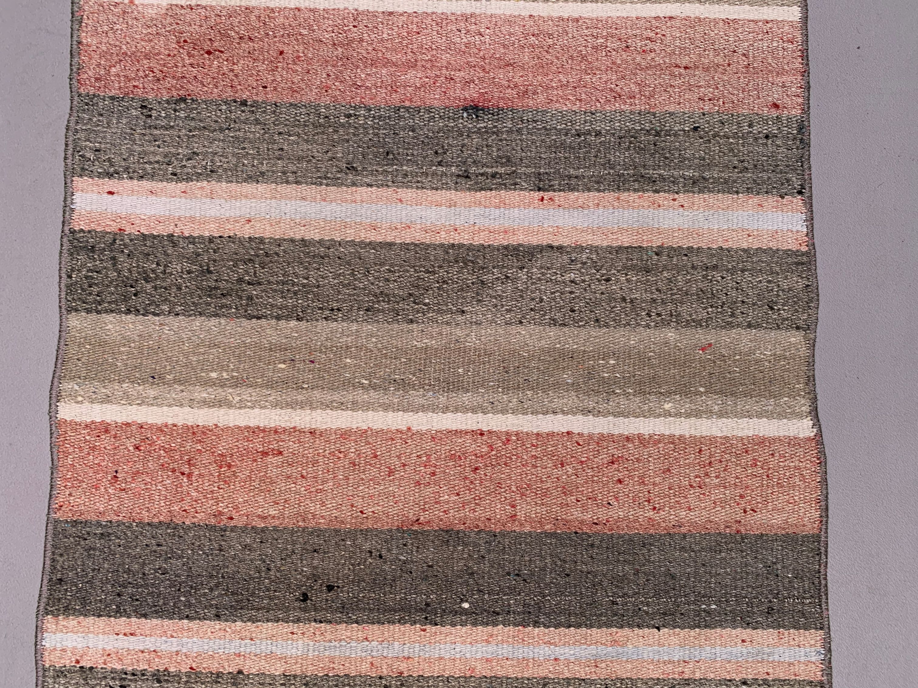 Old Turkish narrow Kilim Runner 217x49 cm shabby chic, vintage kelim