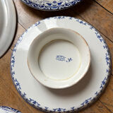 5 large serving plates, French production