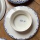 5 large serving plates, French production
