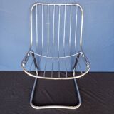 70s chrome metal chairs