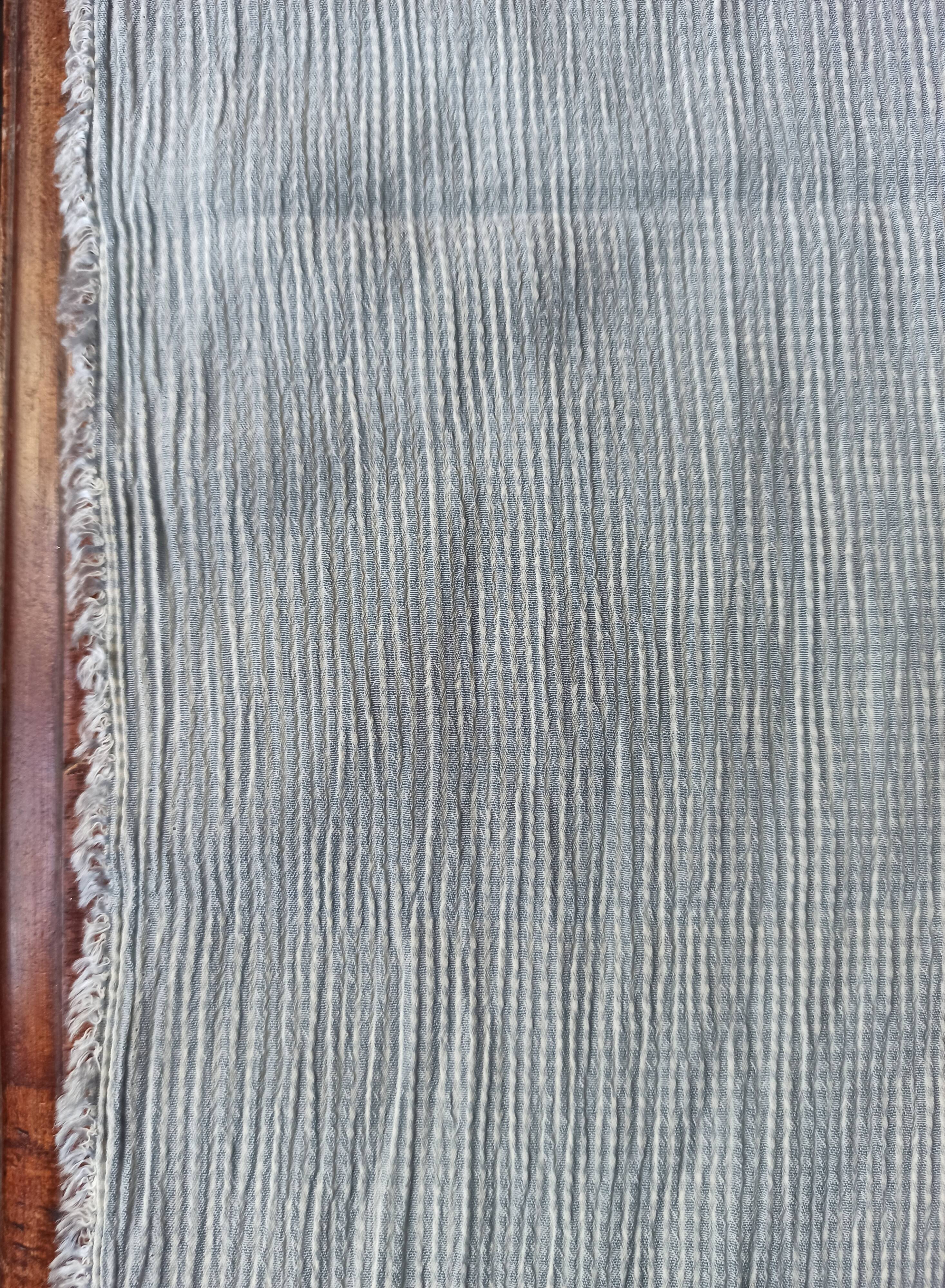 Blue vintage striped fabric