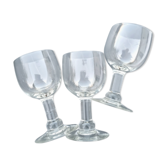 Trio of wine glasses