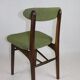 Green olive boucle dining chair from rajmund halas, 1970s,