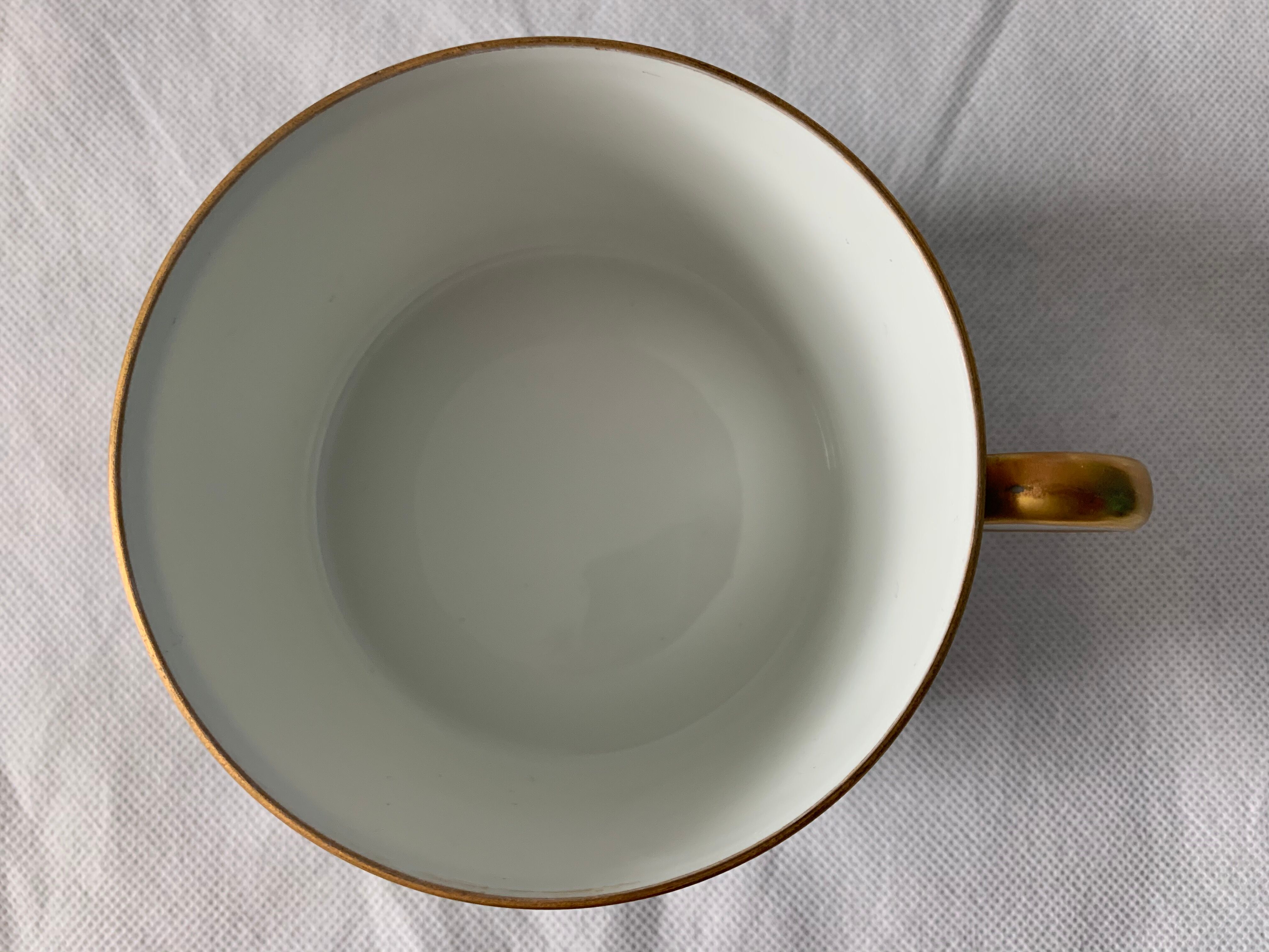 Jammet Seignolles Limoges porcelain and gold cup