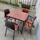 Ensemble table et chaises pagholz vintage