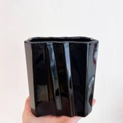 Vase vintage noir