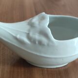 Ancienne saucière vintage blanche