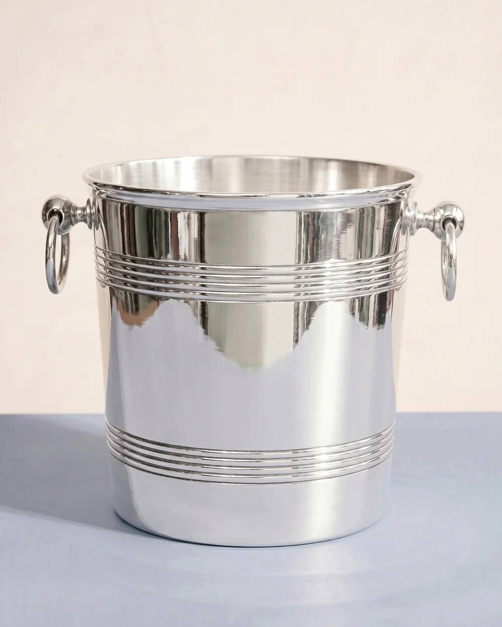 Vintage silver-plated metal ice bucket / cooler by Ercuis