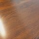 Vintage brutalist hexagonal dining table made of oak from the 1950s.