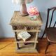 Old solid oak console Louis XIII style