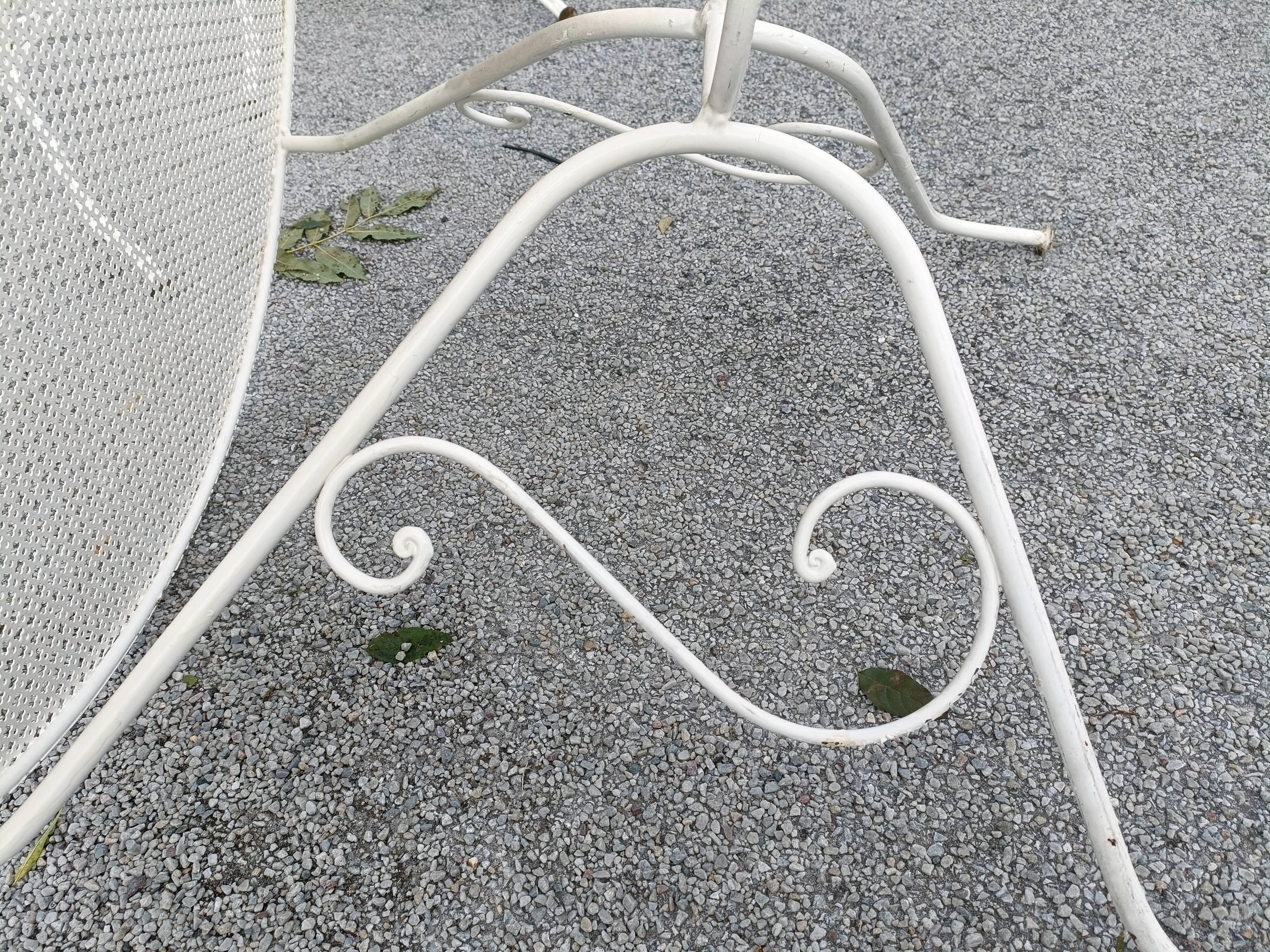 Antique garden furniture in full metal iron