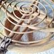 Guéridon / Table d'appoint vintage rotin – Années 60