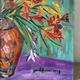 Tulips and iris, oil on canvas signed Gisèle Renaut 1978