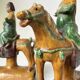 Ming period terracotta equestrian ridge tile