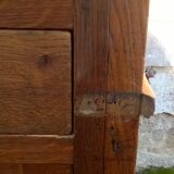 Ancien comptoir caisse de commerce chêne