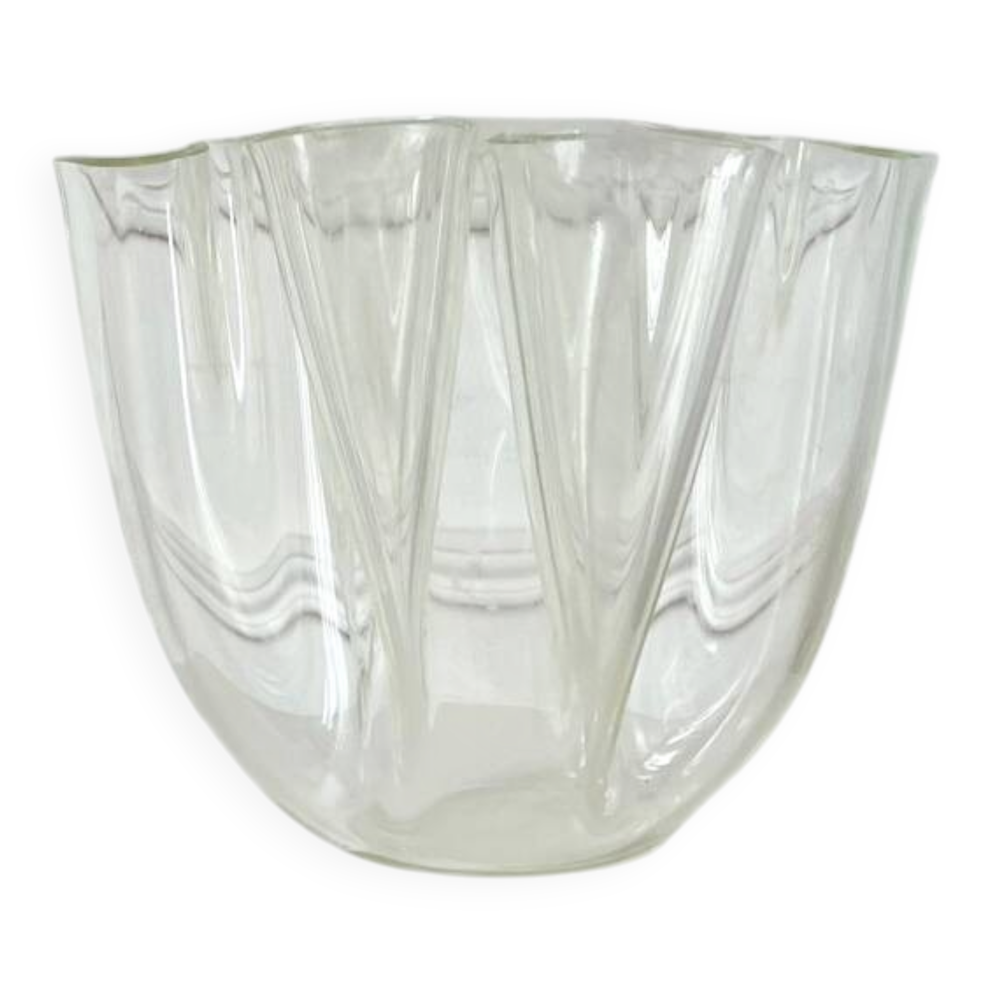70s design Plexiglas tissue holder vase