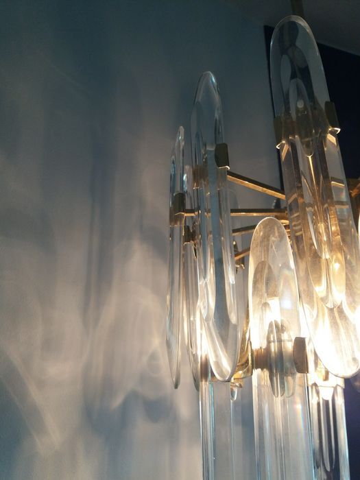 Brass chandelier from Sciolari