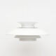 Danish white pendant mid century lamp 1970