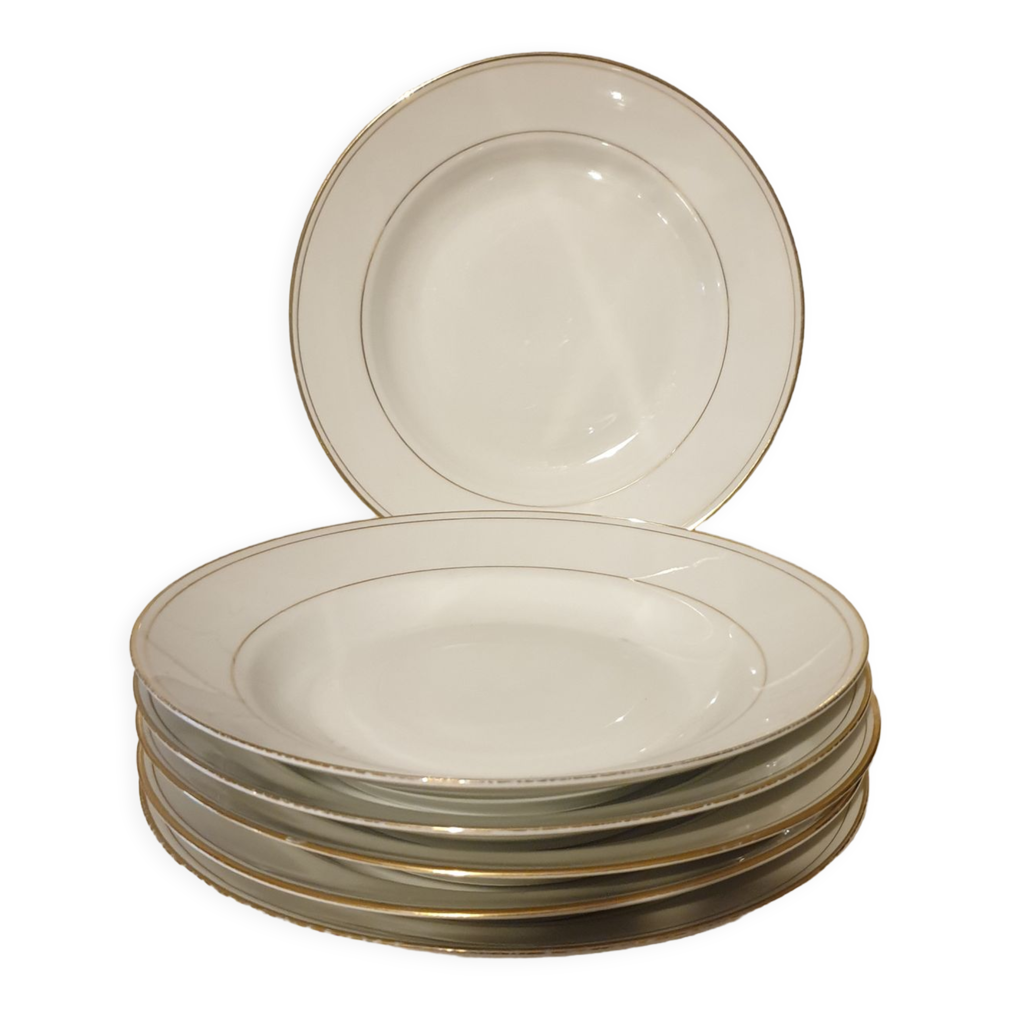 Lot 6 porcelain plates.